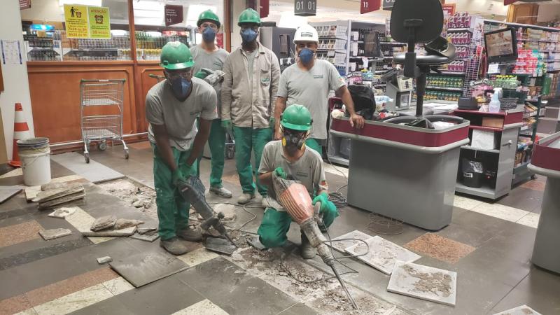 Equipes Macro Engenharia dando suporte aos setores essenciais, com as devidas medidas de prevenção.