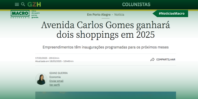 A transformação da Av. Carlos Gomes está quase completa