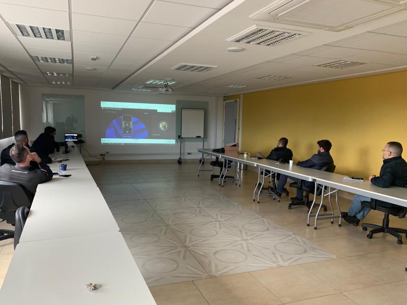 Reunião de Startup do uso da ferramenta de visualização 360 graus de obras