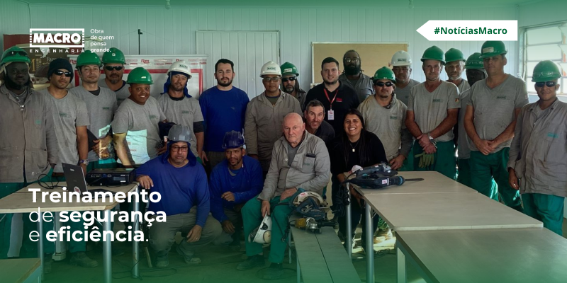 Treinamento em nova obra da Macro Engenharia